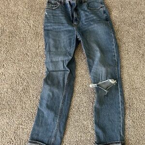 90s slim straight ultra high rise size 8